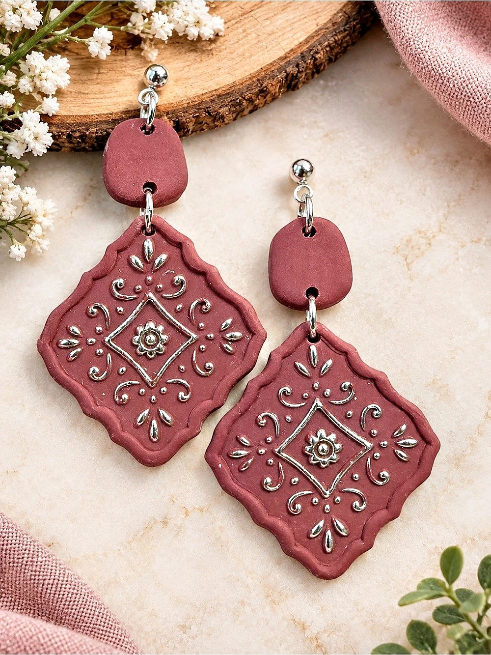Embellished Drop Earrings
